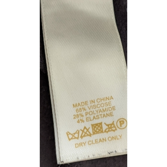 Kate Spade Black Ponte Scallop Crop Top Size 4 - Picture 5 of 7